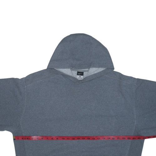 Nike Men’s Grey Pullover Hoodie L Regular Fit Fleece Sweatshirt