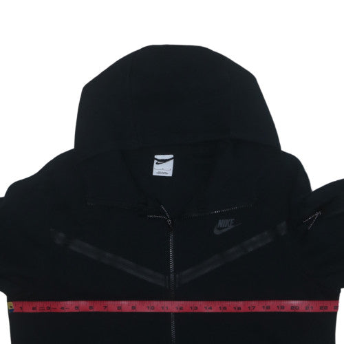 Nike Men's Black Full Zip Hooded Fleece Hoodie Size L