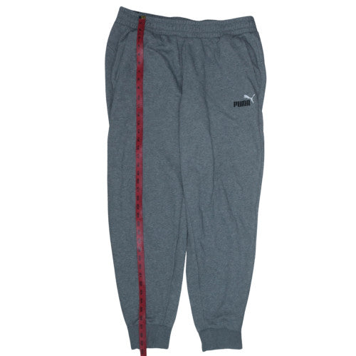 Puma Men Grey XL Fleece Jogger Sweatpants Activewear Trousers