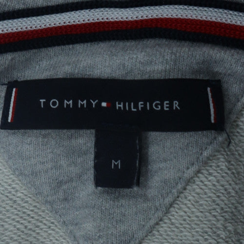 Tommy Hilfiger Men’s Grey Full Zip Hoodie Size M Classic Logo