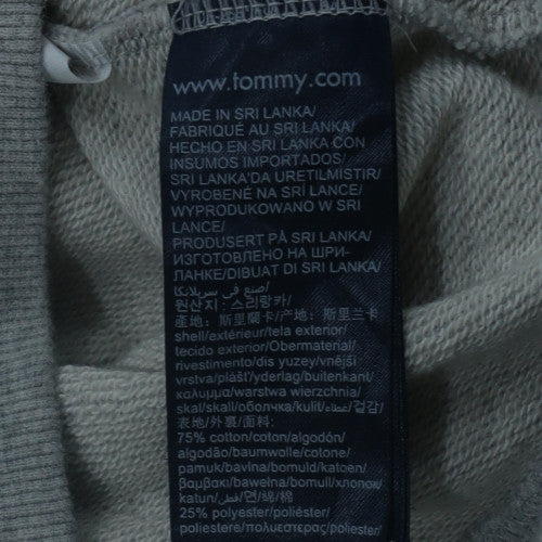 Tommy Hilfiger Men’s Grey Full Zip Hoodie Size M Classic Logo