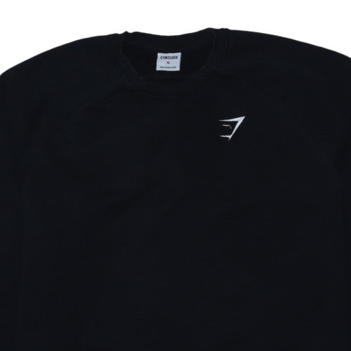 Gymshark Men's Black XL Crew Neck Pullover Sweatshirt
