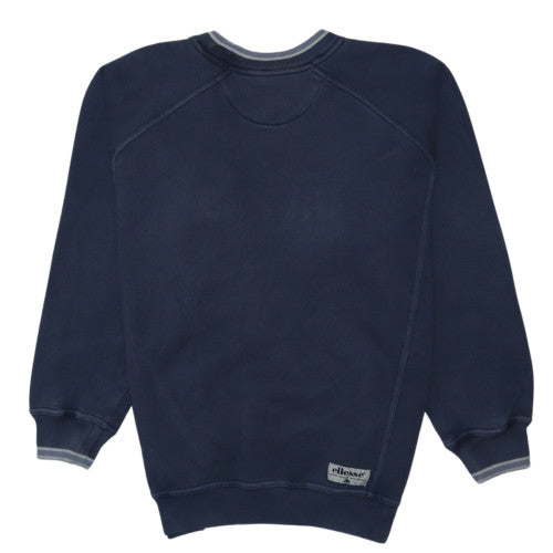 Ellesse Men's Navy Blue Crew Neck Sweatshirt Size S Classic Pullover