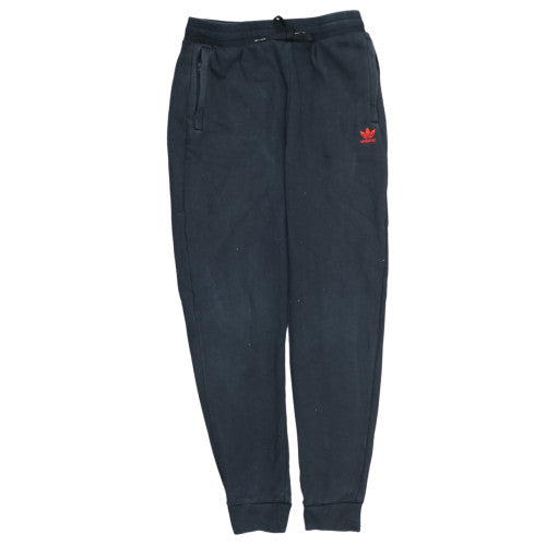 Adidas Boys Black Jogger Trousers XL 15-16 Years Cotton Blend Activewear