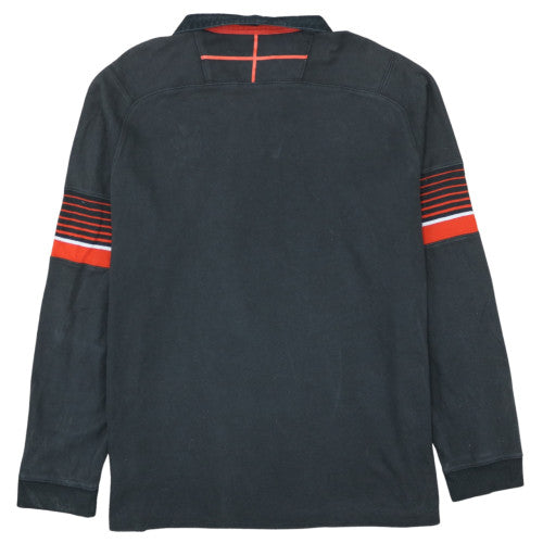 Canterbury England Rugby Men Black 2XL Henley Sweatshirt