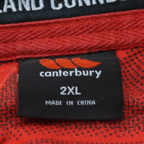 Canterbury England Rugby Men Black 2XL Henley Sweatshirt