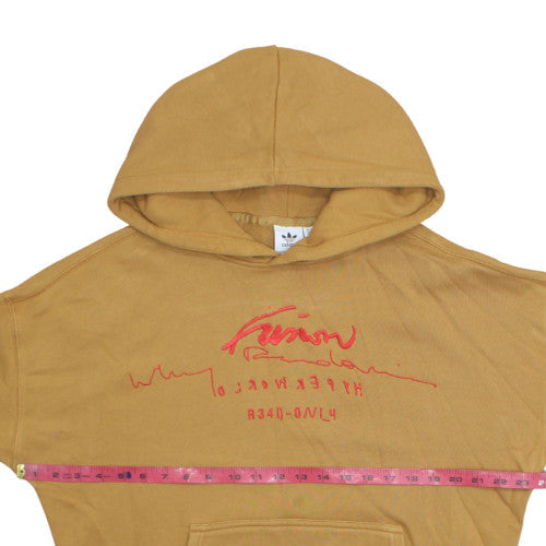 Adidas Womens Camel Hoodie Size 8 Tan Pullover Hooded Sweatshirt