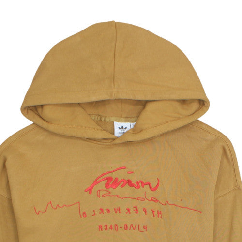 Adidas Womens Camel Hoodie Size 8 Tan Pullover Hooded Sweatshirt