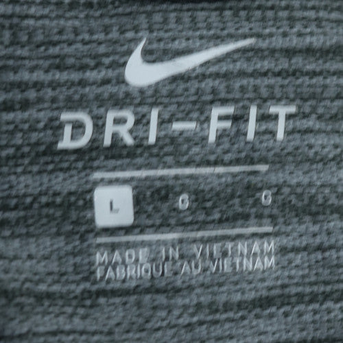 Nike Men's Grey Dri-FIT Full Zip Hoodie Size L Sportswear