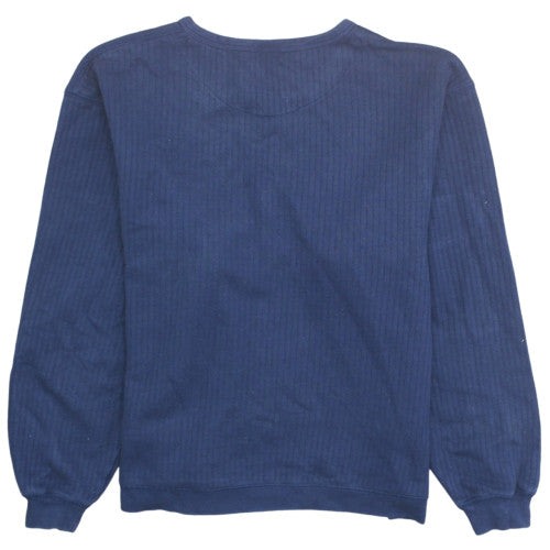 Nike Women Blue Pullover Sweatshirt M (8-10) Cotton Blend
