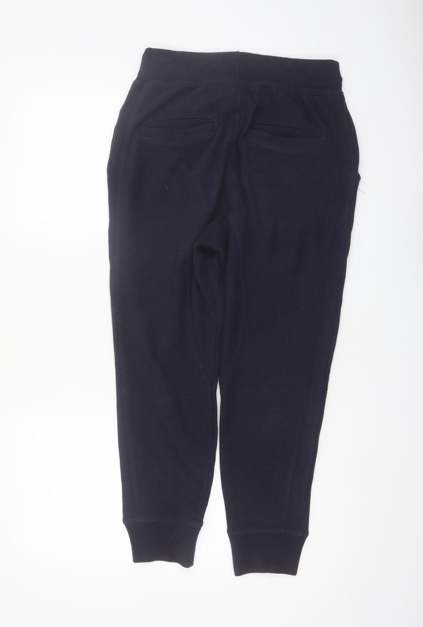 Zara Man Black Cotton Jogger Trousers Mens M Elastic Waist