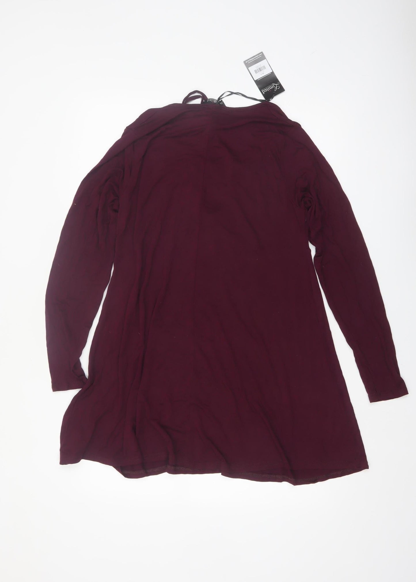 Yours Womens Plus Size 16 Purple Long Sleeve Tunic Blouse