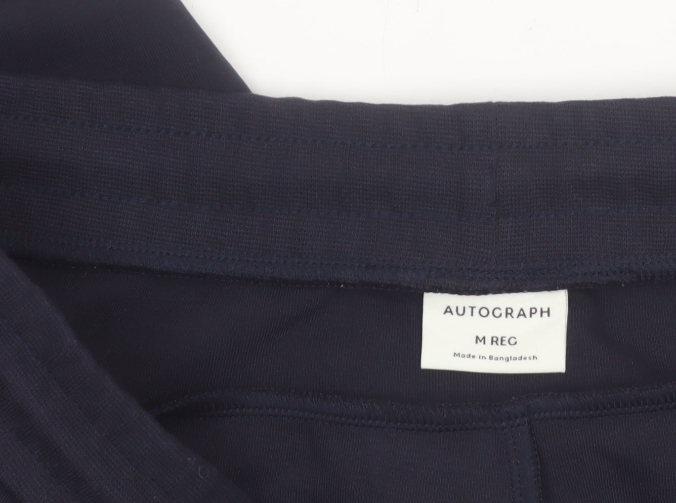 Marks and Spencer Autograph Men's Black Joggers M Regular Fit