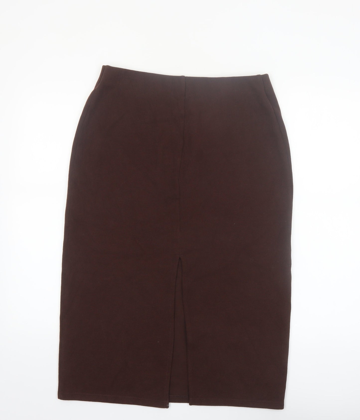 Marks and Spencer Womens Brown Size 12 Petite Pencil Skirt