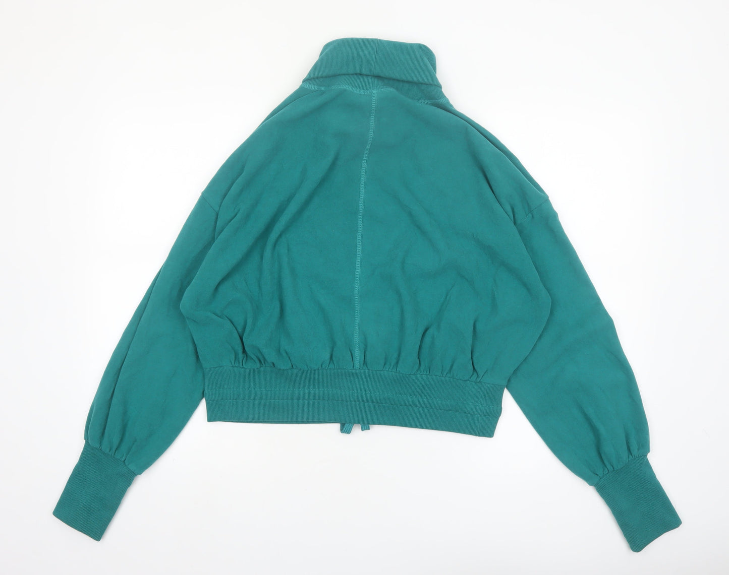 Sweaty Betty Womens Green Roll Neck Pullover Sweatshirt Size M