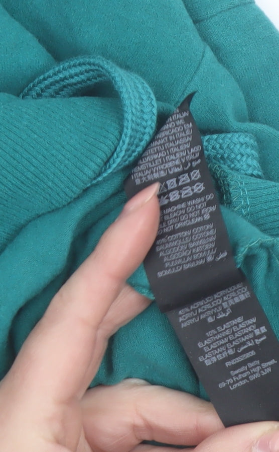 Sweaty Betty Womens Green Roll Neck Pullover Sweatshirt Size M