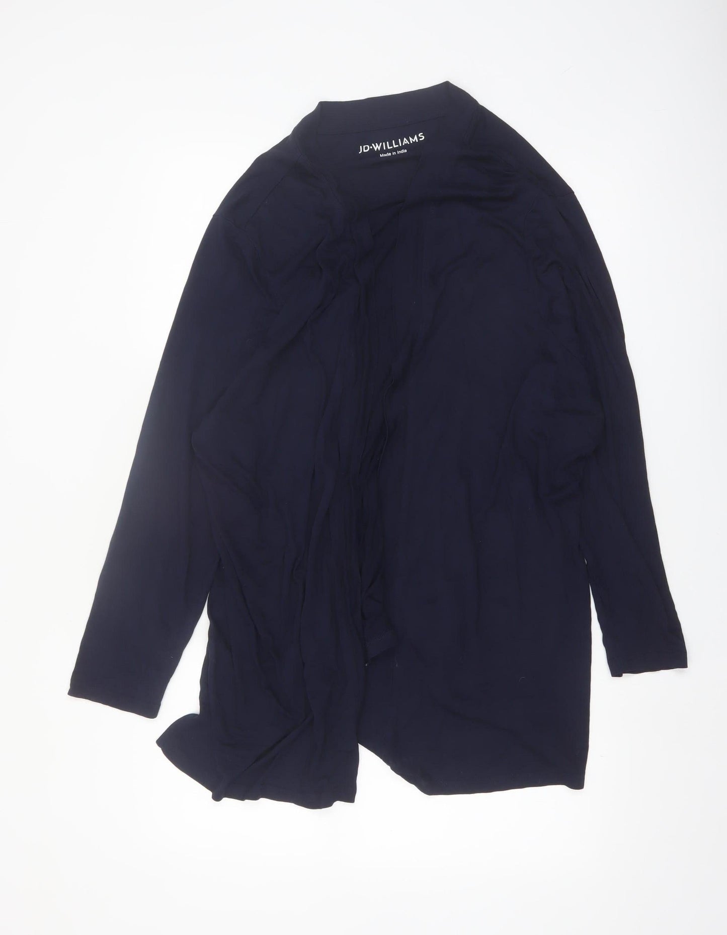 JD Williams Women Blue Size 28 Long Sleeve Open Lightweight Coatigan