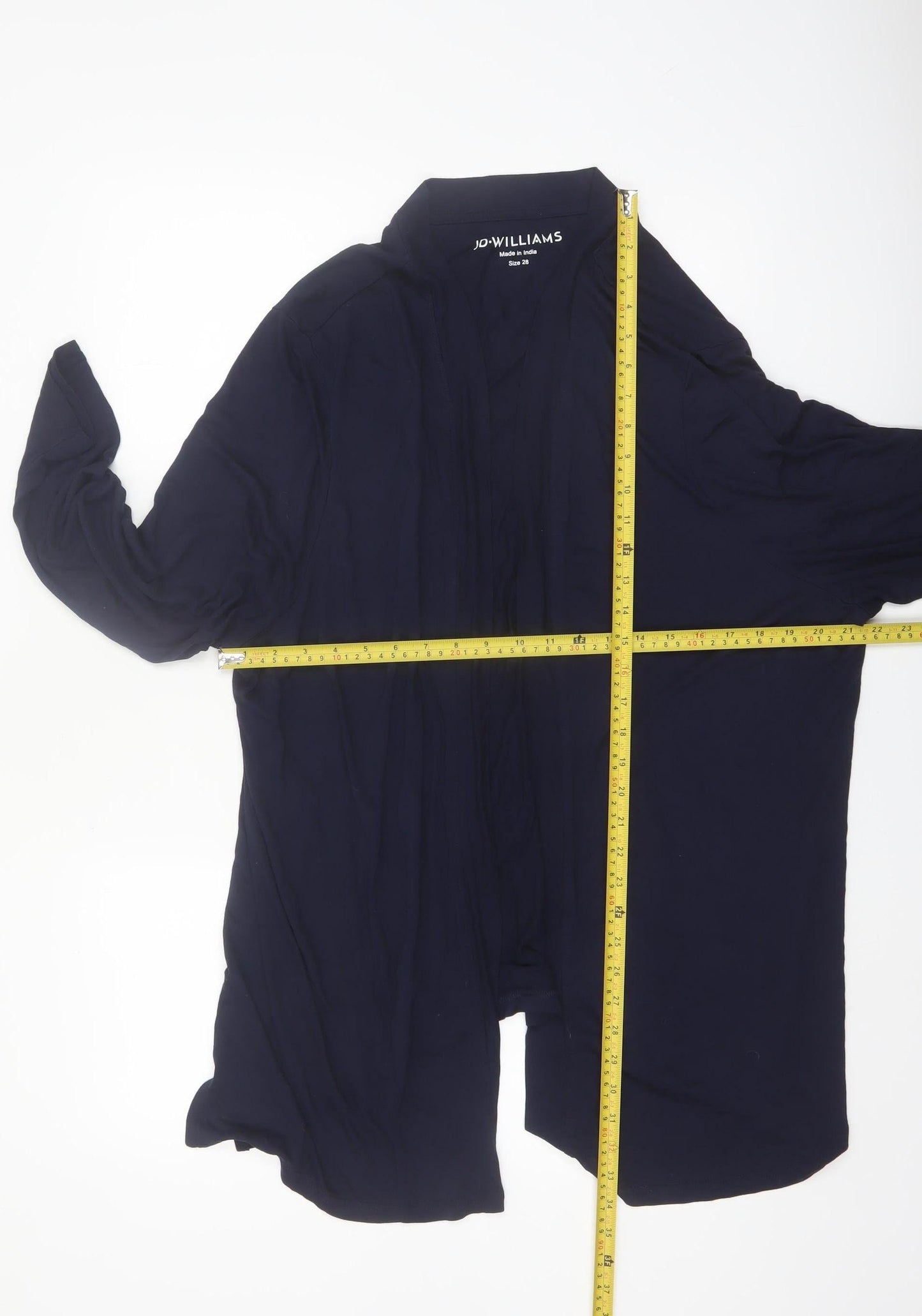 JD Williams Women Blue Size 28 Long Sleeve Open Lightweight Coatigan