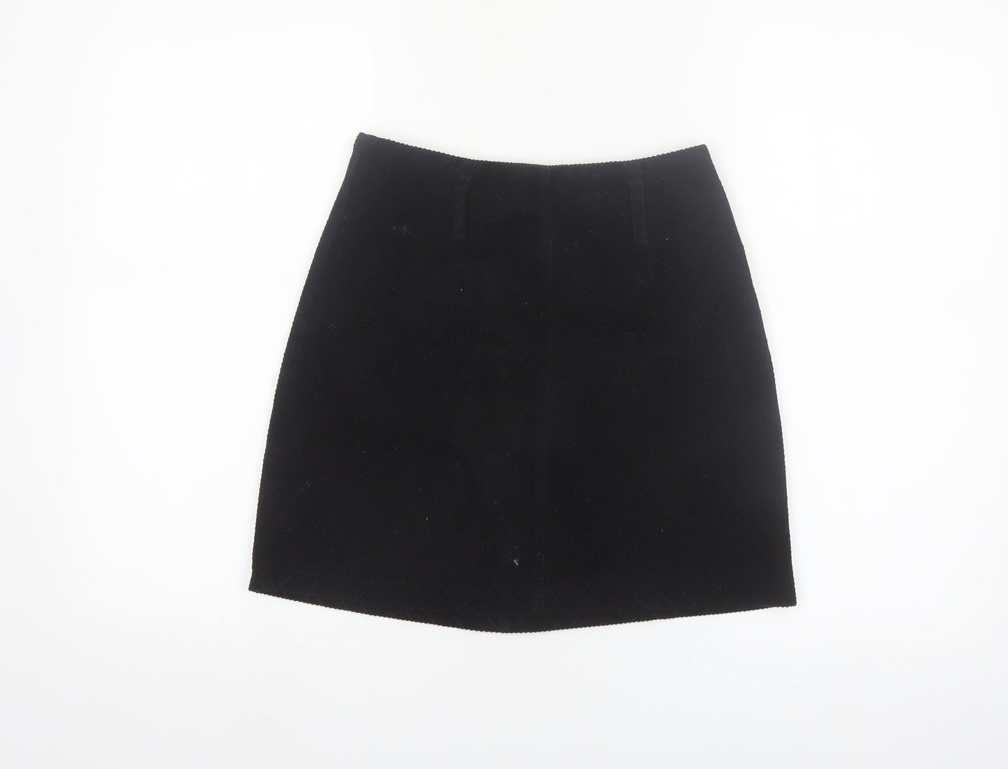 Denim Co. Women's Black Corduroy Mini Skirt Size 8