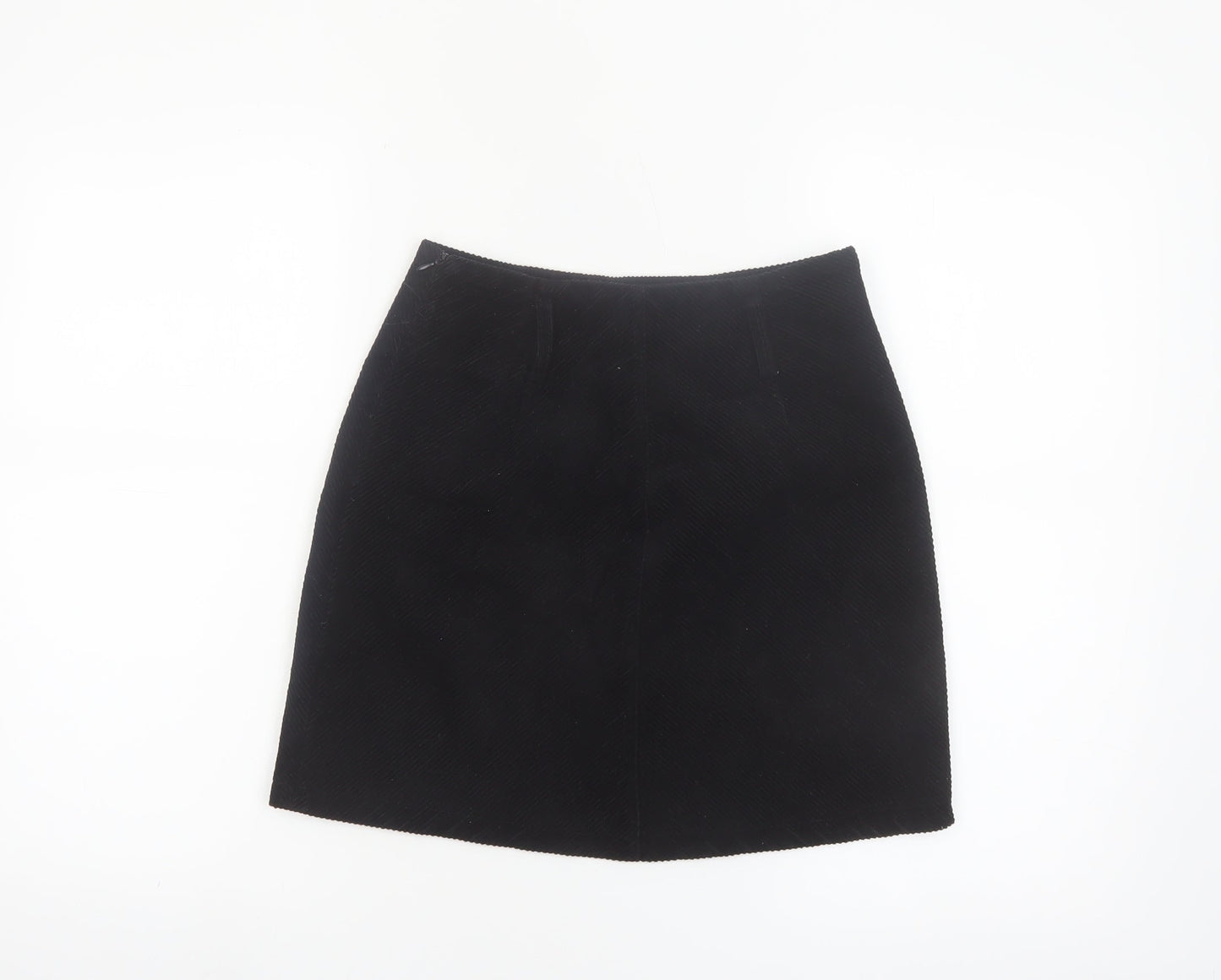 Denim Co. Women's Black Corduroy Mini Skirt Size 8