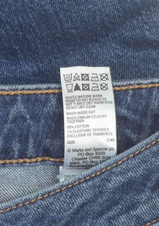 Marks and Spencer Women’s Blue Wide-Leg Jeans Size 20 Regular