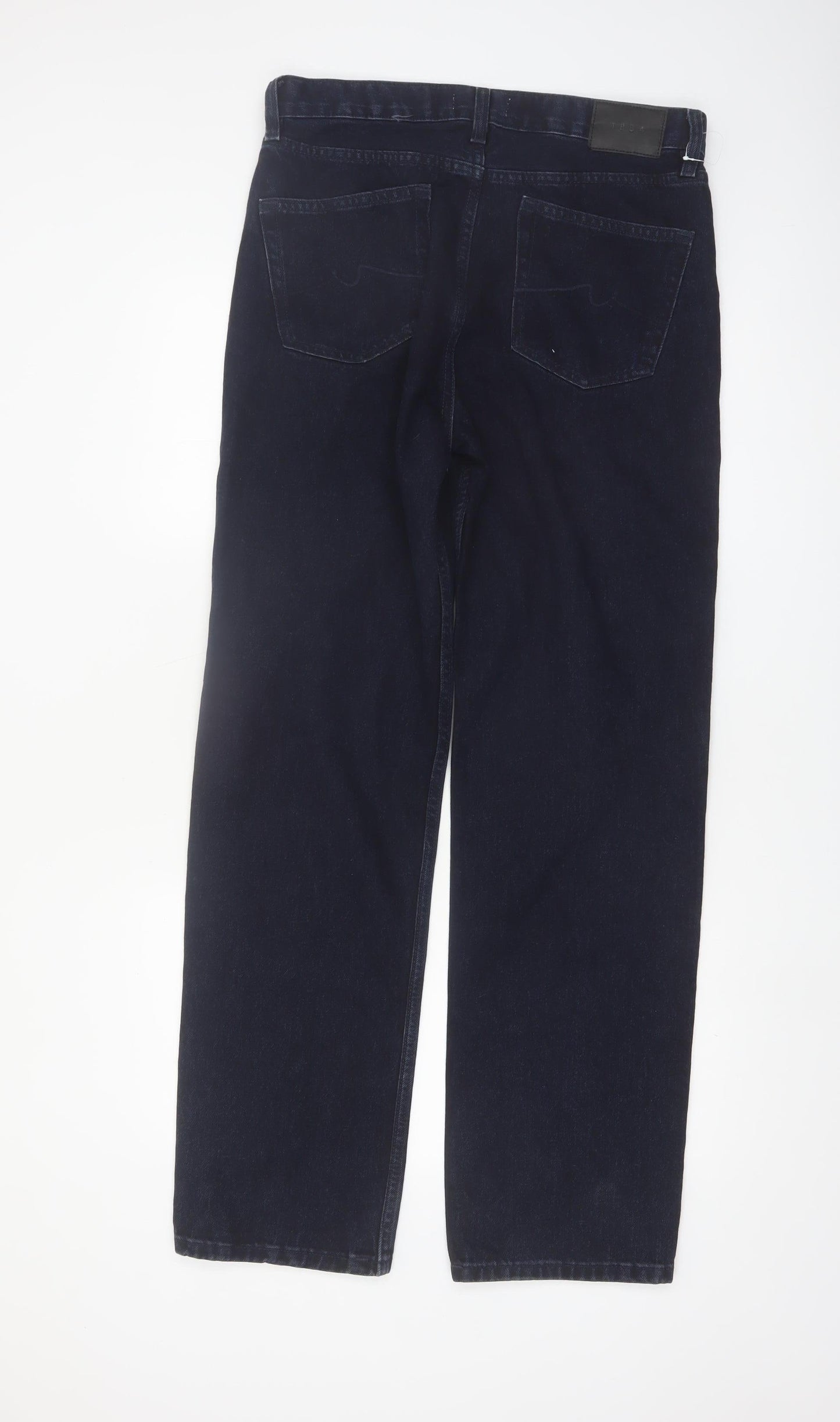 Marks and Spencer Men's Blue Relaxed Straight Jeans W32 L33