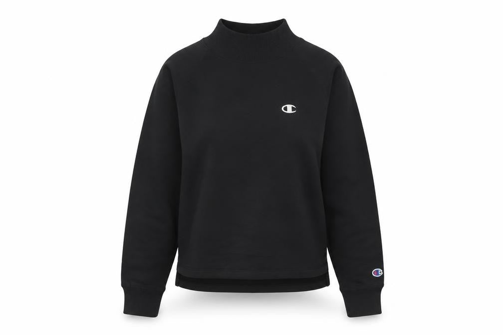 Champion Women's Black Small Crew Neck Pullover Sweatshirt
