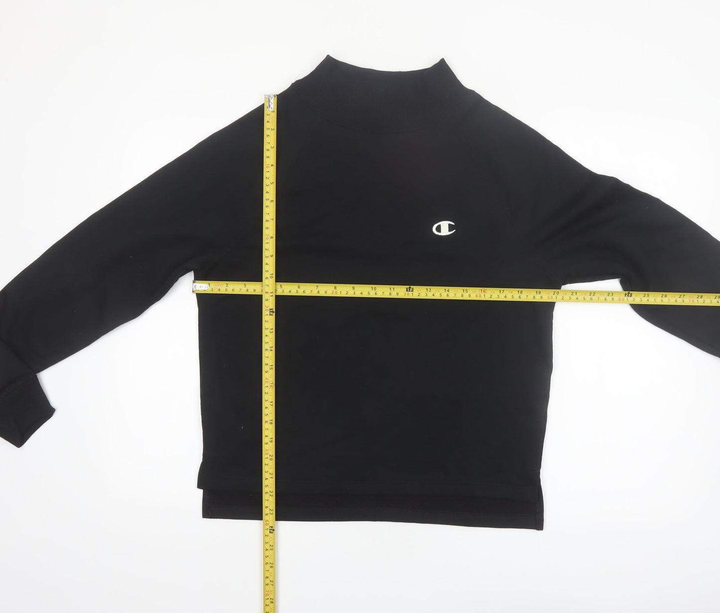 Champion Women's Black Small Crew Neck Pullover Sweatshirt
