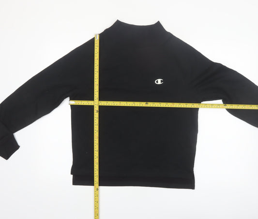 Champion Women's Black Small Crew Neck Pullover Sweatshirt