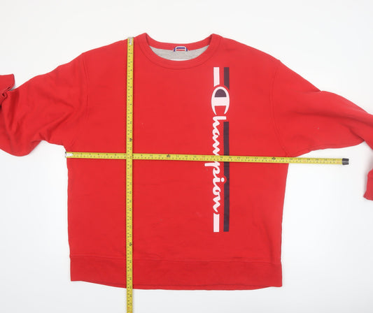 Champion Men’s Red XL Pullover Graphic Sweatshirt