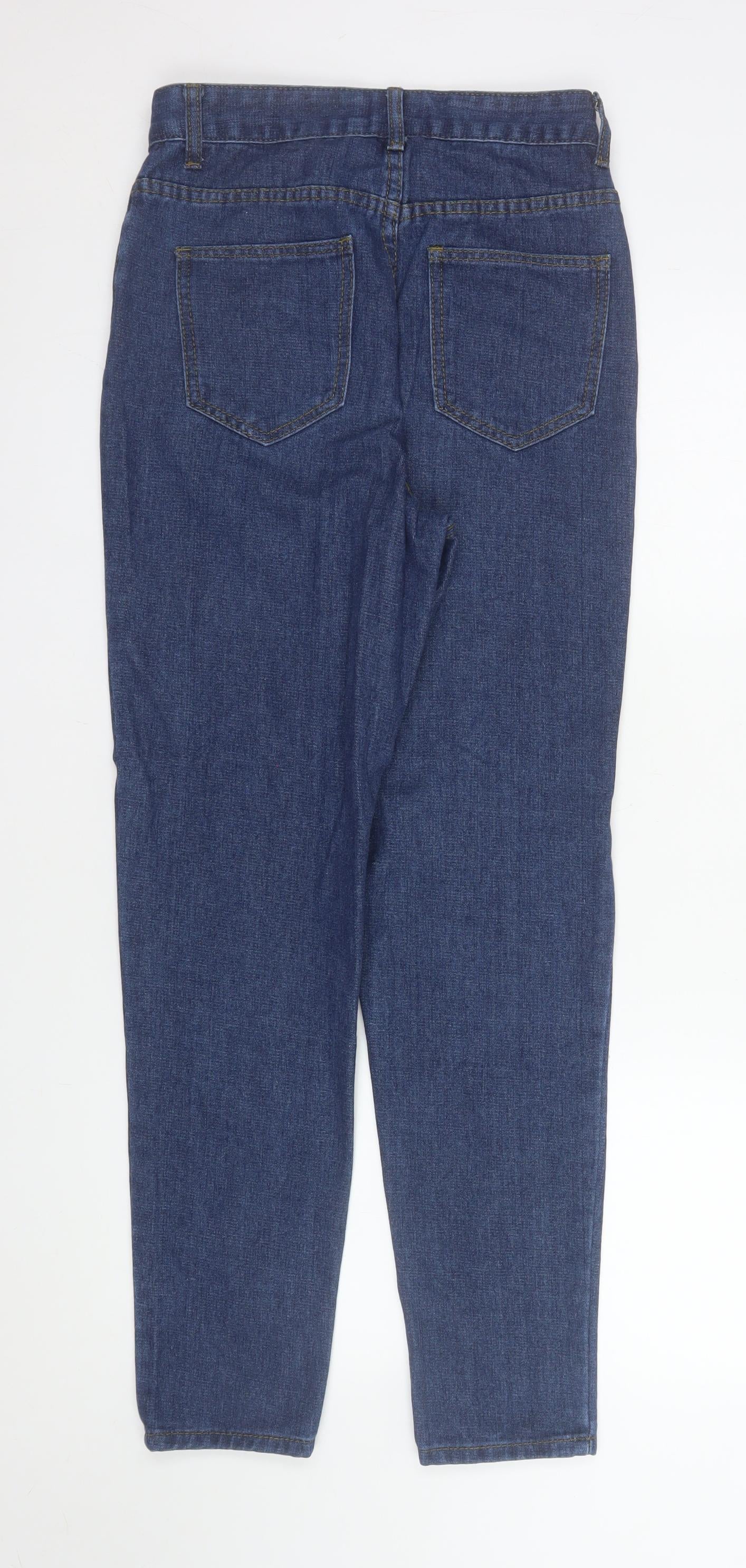 I Saw It First Women Blue Size 8 High Rise Mom Jeans