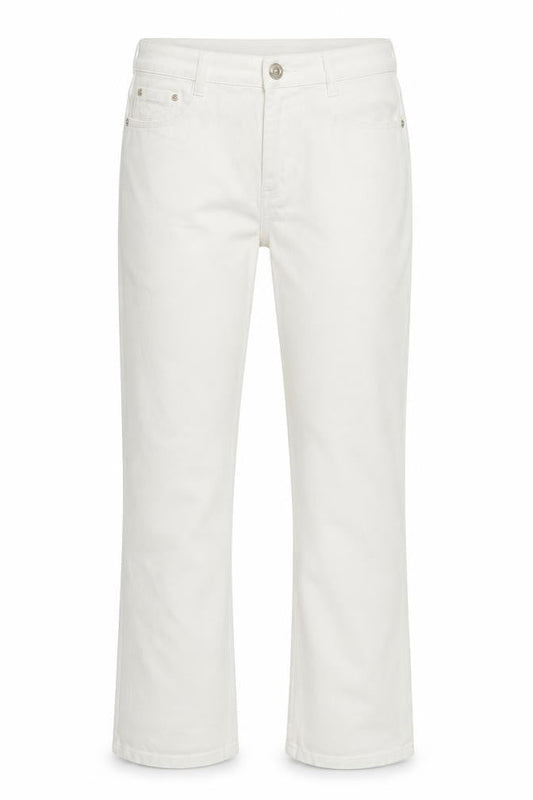 Sunbird Women’s White Straight Leg Cotton Jeans Size 34