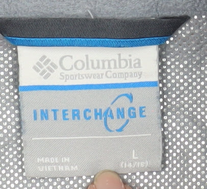 Columbia Men's Grey Fleece Full Zip Interchange Jacket L