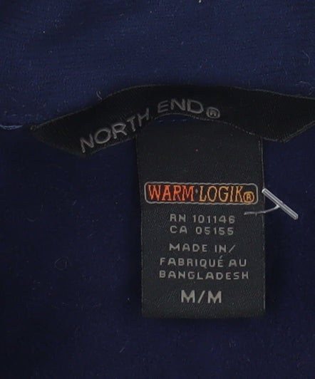 North End Womens Blue Waterproof Lined Jacket Size M