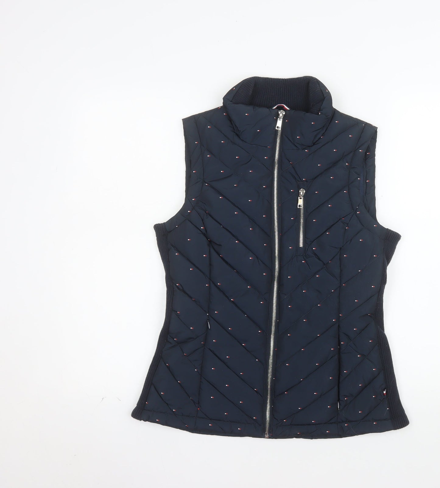 Tommy Hilfiger Women's Blue XS Puffer Quilted Waistcoat