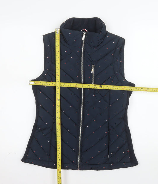 Tommy Hilfiger Women's Blue XS Puffer Quilted Waistcoat