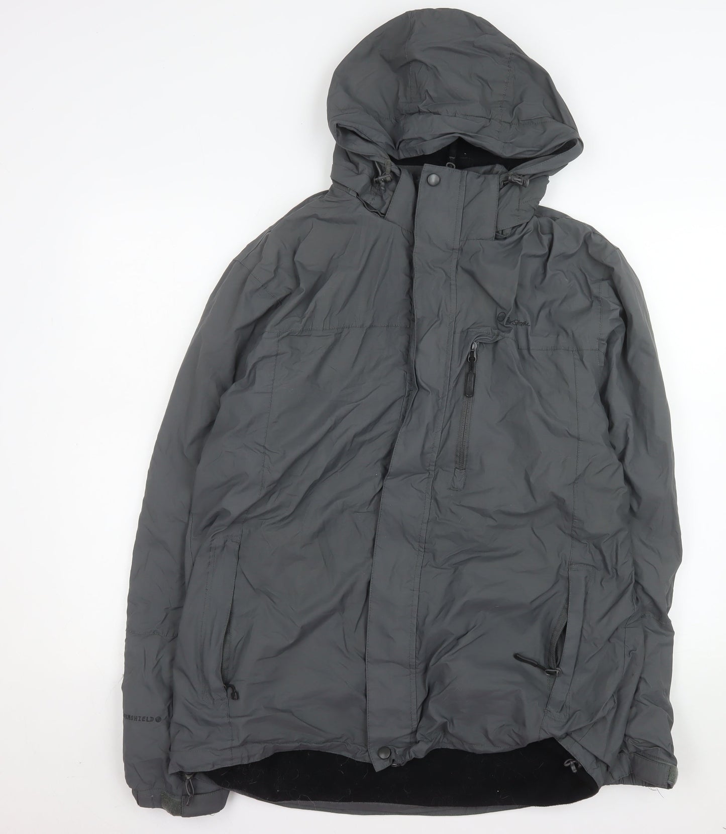 Peter Storm Women’s Grey Waterproof Hooded Parka Jacket Size M