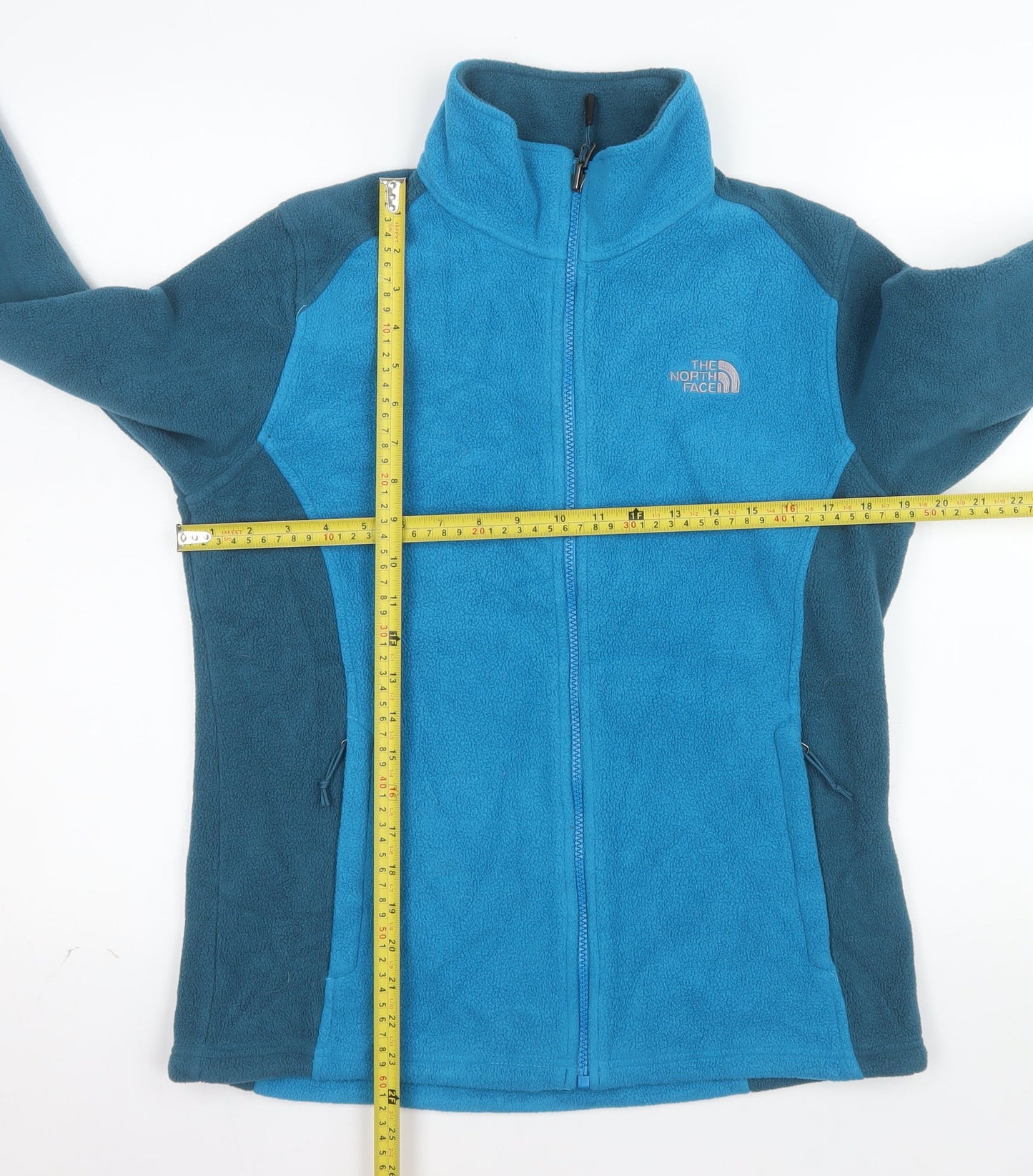 The North Face Women's Blue Fleece Full Zip Jacket Size M
