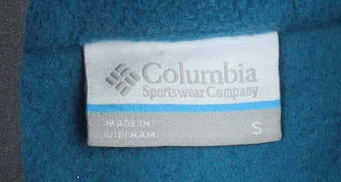 Columbia Womens Blue 1/4 Snap Fleece Pullover Sweatshirt Size S