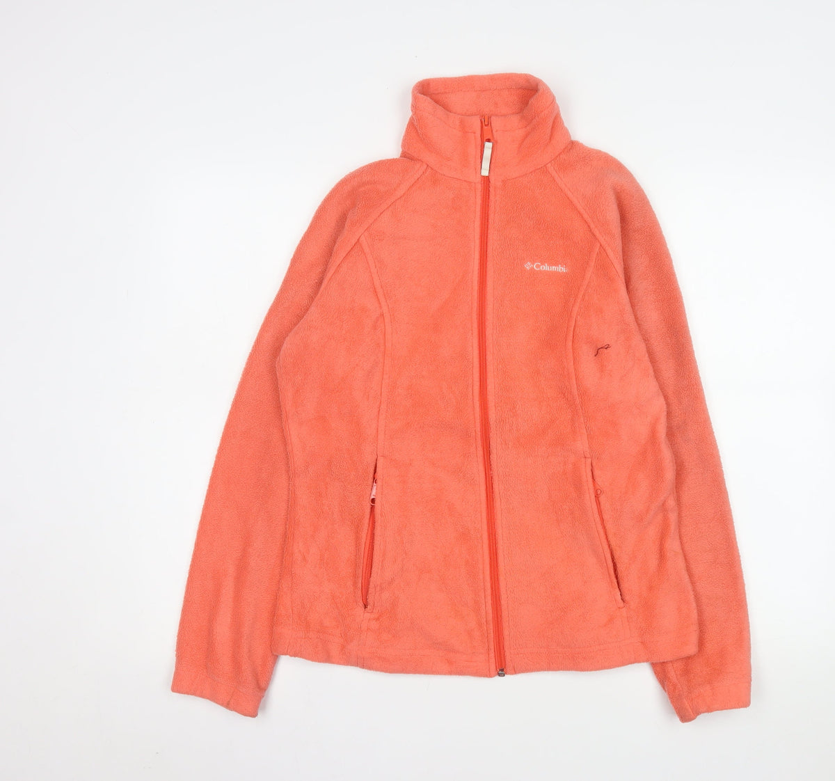 Columbia Women's Orange Fleece Full Zip Jacket Size M