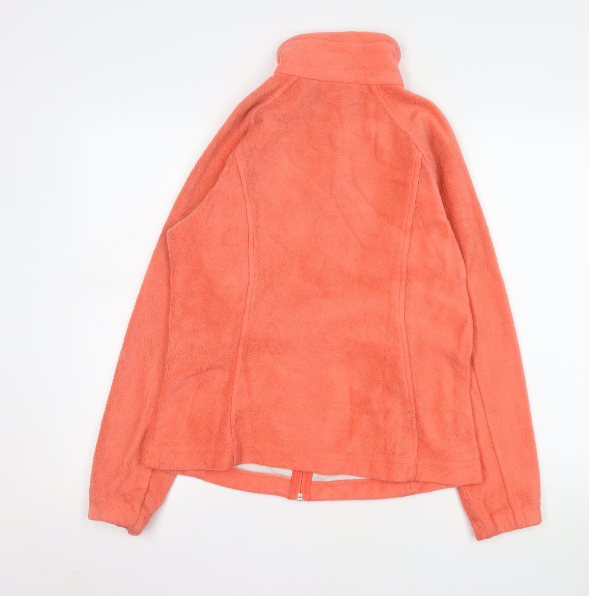 Columbia Women's Orange Fleece Full Zip Jacket Size M