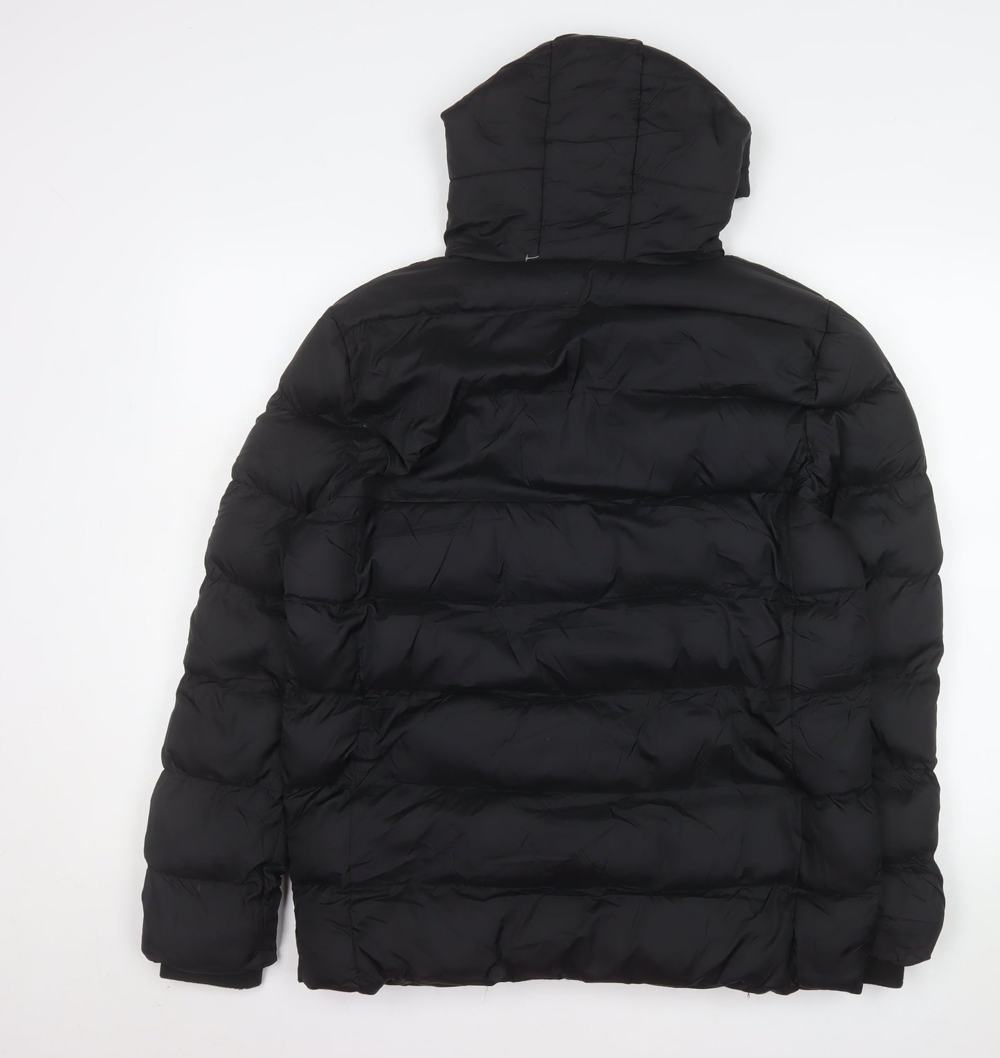 Vinson Polo Club Men's Black Hooded Puffer Jacket Size S
