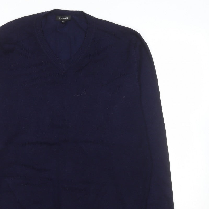 Additional view of Knithouse Men’s Blue 2XL V-Neck jumper