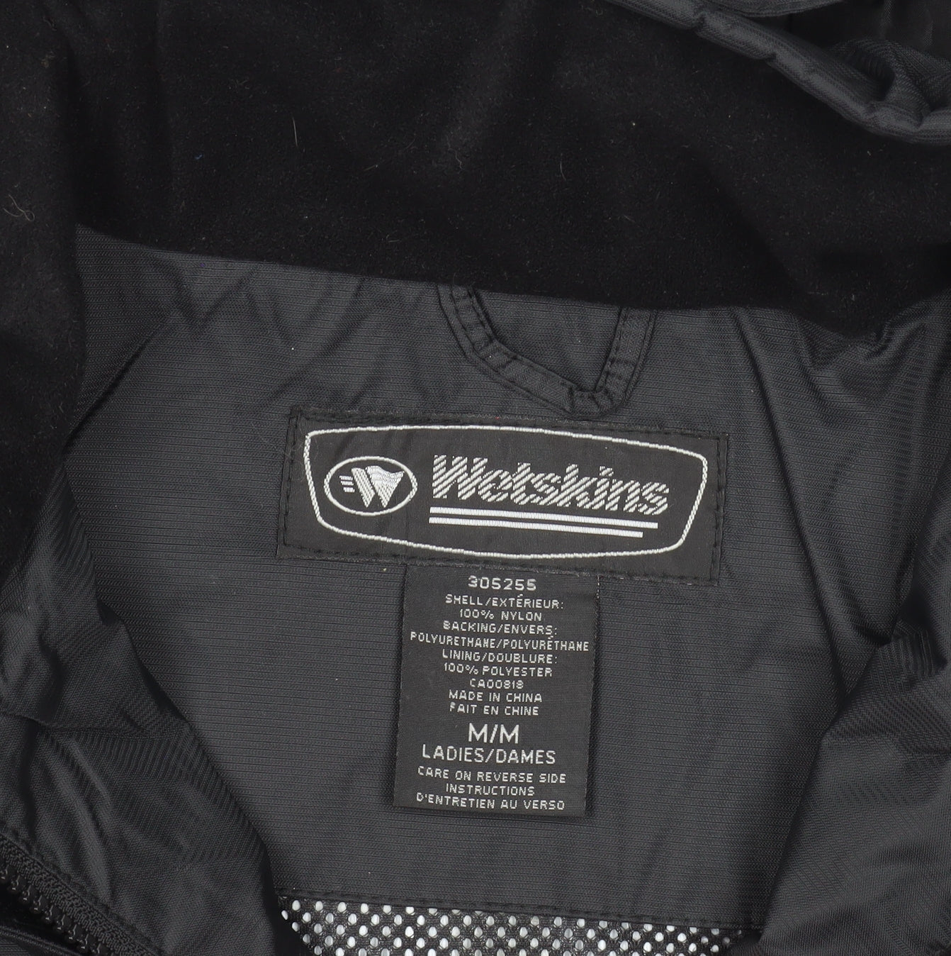 Wetskins Men's Black Waterproof Hooded Rain Jacket M
