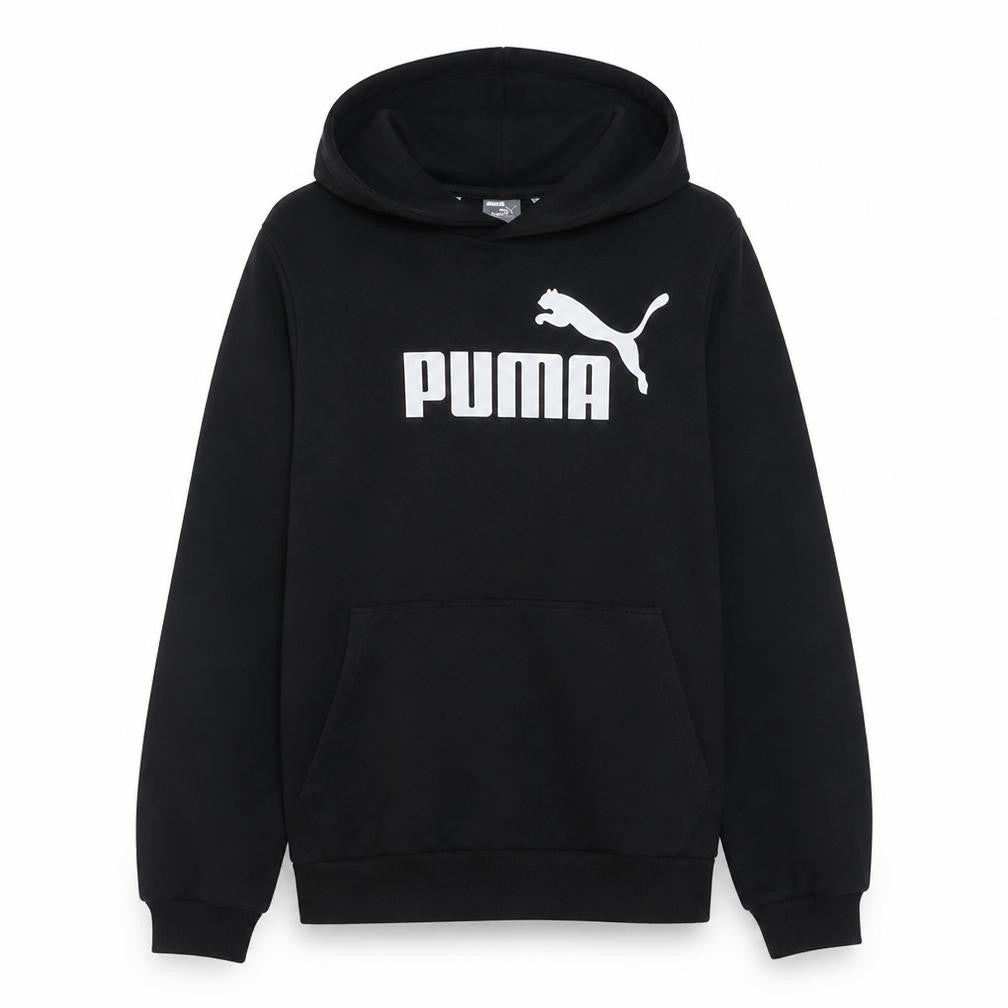 Puma Women Black Medium Pullover Hoodie with Logo