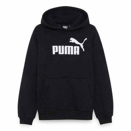 Puma Women Black Medium Pullover Hoodie with Logo
