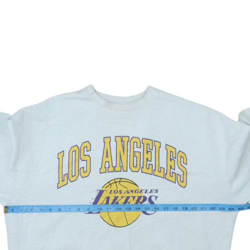 Primark Men’s White Los Angeles Lakers Sweatshirt Size S Pullover