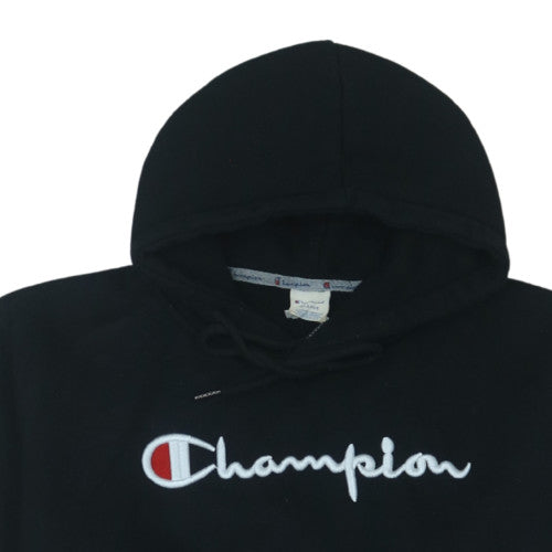 Champion Men's Black XL Pullover Hoodie Embroidered Logo Sportswear