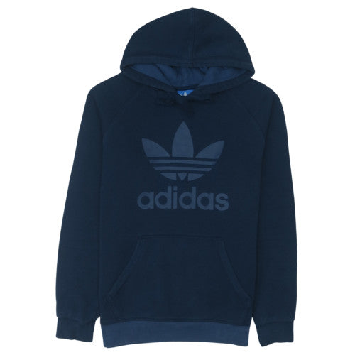 Adidas Men's Blue Pullover Hoodie L Hooded Fleece Sweatshirt