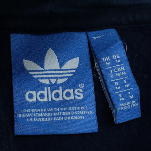 Adidas Men's Blue Pullover Hoodie L Hooded Fleece Sweatshirt